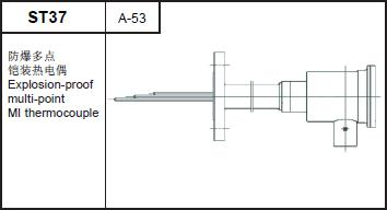 ST37 explosion-proof multi-point MI thermocouple