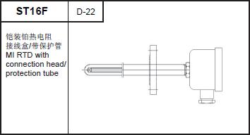 ST16F MI RTD with protection tube