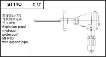 ST14Q Explosion-proof (hydrogen protection) MI RTD with support tube